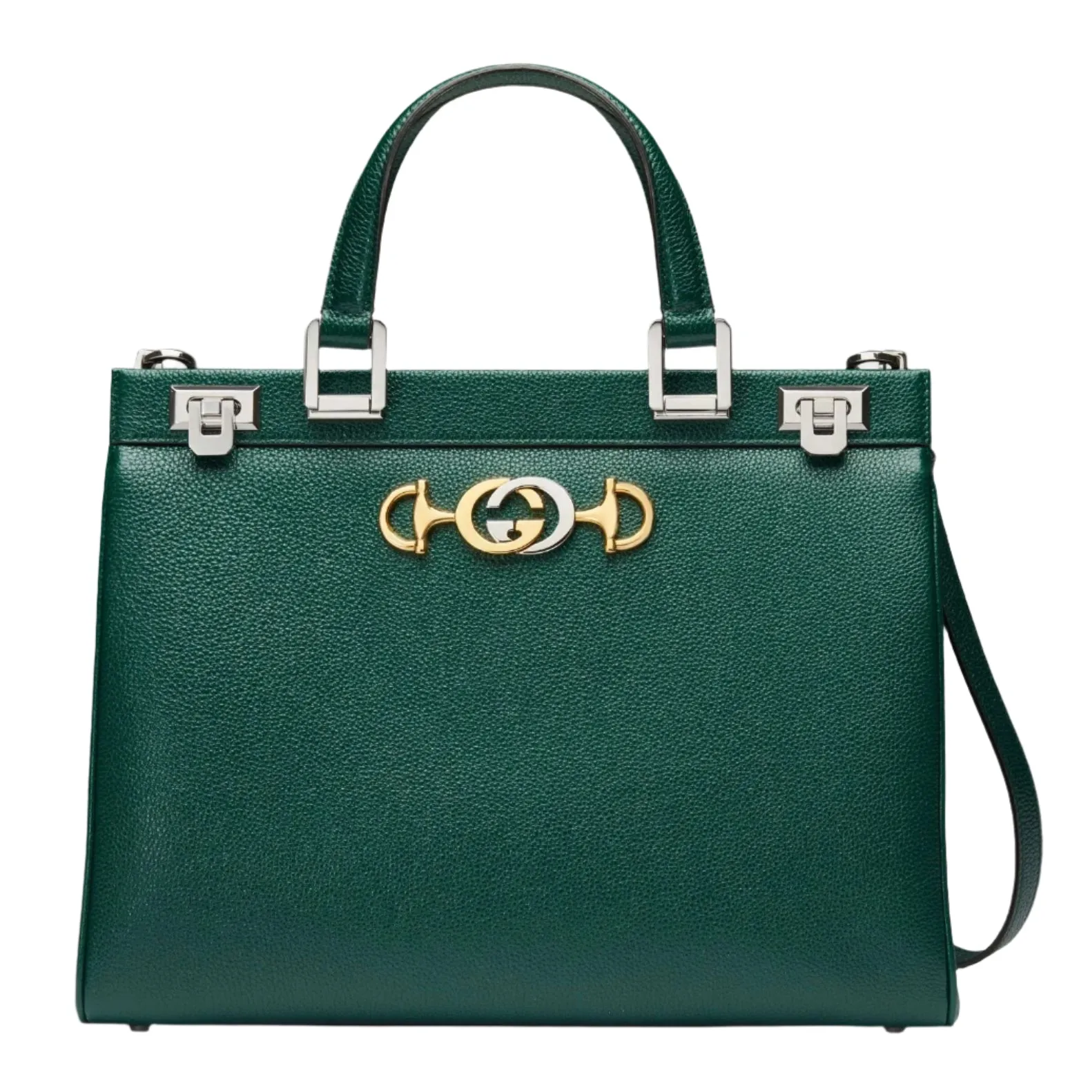 GUCCI Zumi Smooth Leather Medium Top Handle Bag